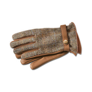 Dents Harris Tweed Gentlemen’s or Ladies’ Gloves Luxury gloves by Dents. Made from original Harris Tweed and rare buckskin.