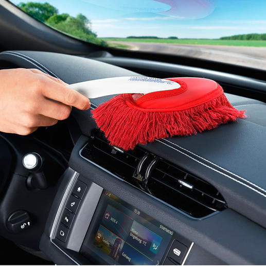 Use the small brush (supplied) to clean the inside of your car.
