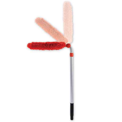 When extended and set at the correct angle, this telescopic duster will even clean otherwise hard-to-reach areas.