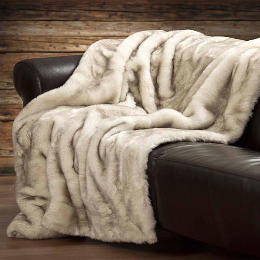Faux Fur Polar Fox Throw Silky soft with a luxurious thick pile and subtle colouring – yet surprisingly affordable.