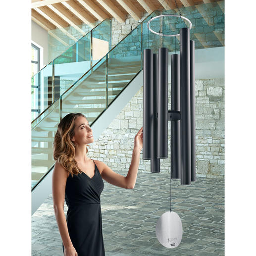 Giant Wind Chime Possibly the largest wind chime on the market. Certainly one of the finest in terms of contemporary design.