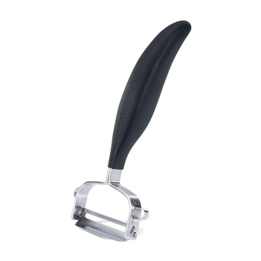 Precision Peeler Special Japanese steel creates an extra sharp blade. Peels quickly and efficiently.