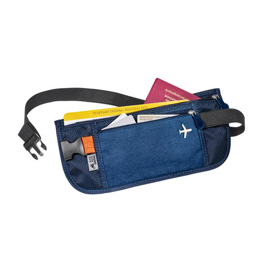 RFID Travel Organiser or Belt Bag Relaxed travelling: All tickets, passes, papers and currencies securely stored and organised, ready to hand.