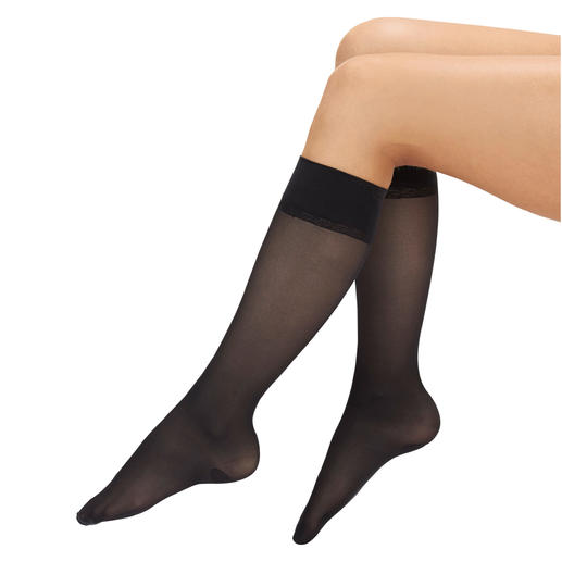 black nylon knee highs