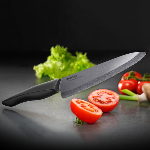 Zirconia Ceramic Knives Even harder, even sharper, and with even better edge retention than previous Kyocera knives.