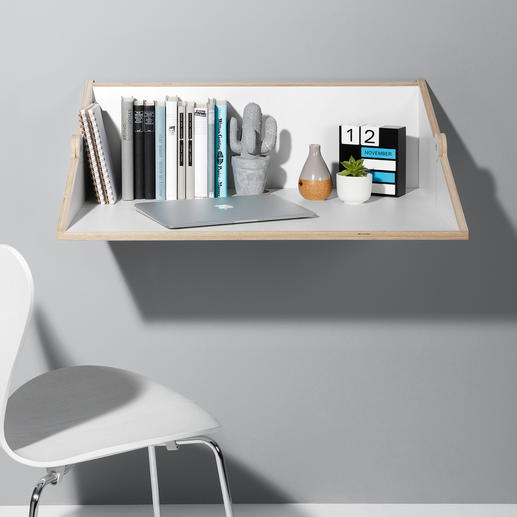 Simply swing it through 90° to create a practical work surface and storage space. Simply swing it through 90° to create a practical work surface and storage space.