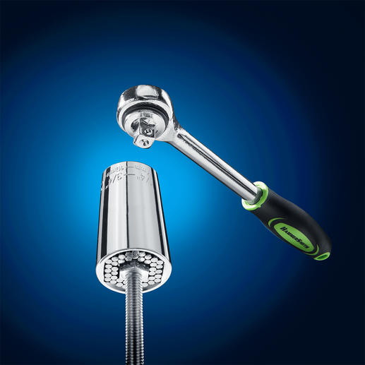 Suitable for practically any kind of hook, nut and screw with a diameter of 7 – 19mm (0.28" - 0.75"). Suitable for practically any kind of hook, nut and screw with a diameter of 7 – 19mm (0.28" - 0.75").