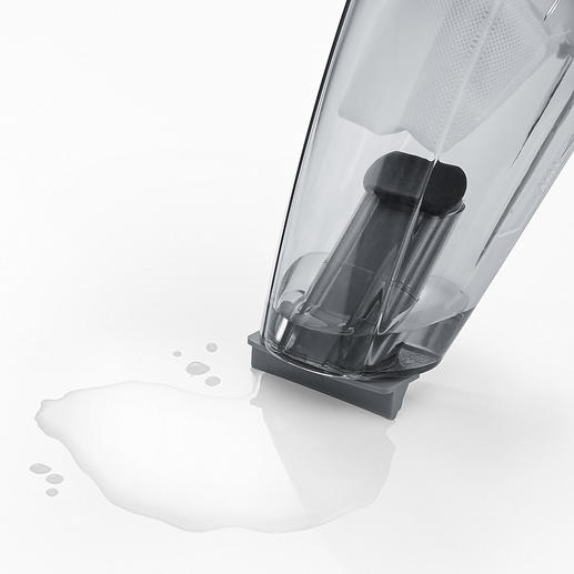 Cleanly vacuum up damp grime and liquids with the (provided) wet nozzle. Cleanly vacuum up damp grime and liquids with the (provided) wet nozzle.
