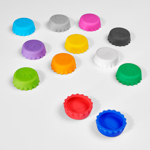 yyuezhi Bottle Cap Eco Friendly Silicone Plug Reusable 12 Piece Silicone Cap Beer Caps Wine and Juice Cap for Beer and Soda Bottle Cap Color 