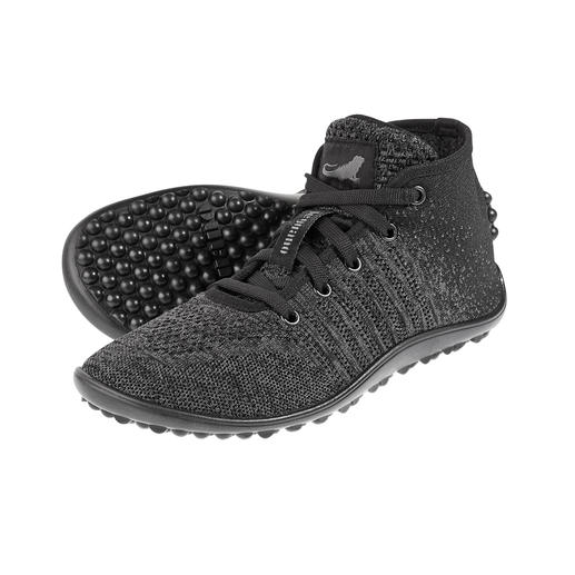 Barefoot leguano® Knitted Sneakers Original leguano® barefoot pleasure – now in trendy high-top sneakers. Handmade in Germany.