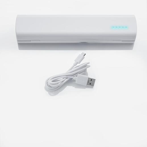 If rechargeable batteries are used, they can also be easily recharged using the USB cable. If rechargeable batteries are used, they can also be easily recharged using the USB cable.