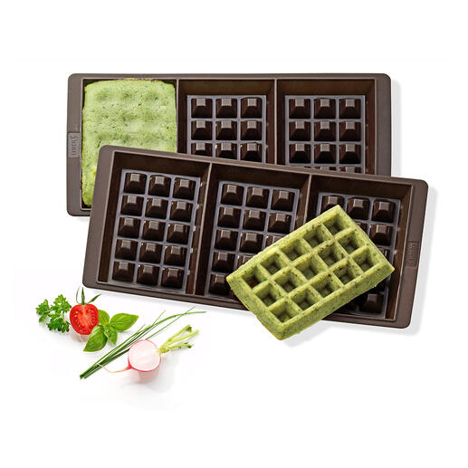 Silicone Waffle-Baking Pan, Set of 2 Pieces