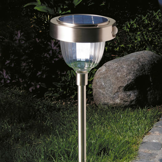Intelligent Solar Lamp State-of-the-art LED technology with 2 light intensities, built-in motion and dusk to dawn sensor.