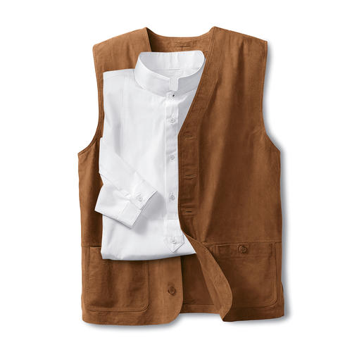 Washable Leather Waistcoat