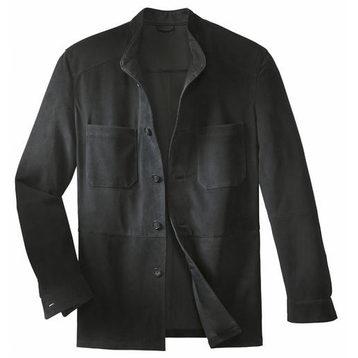 Reindeer Calf Leather Jacket A solid leather jacket – as light as a shirt.