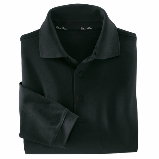 Pima Interlock Polo Shirt Your luxury long sleeved polo shirt.