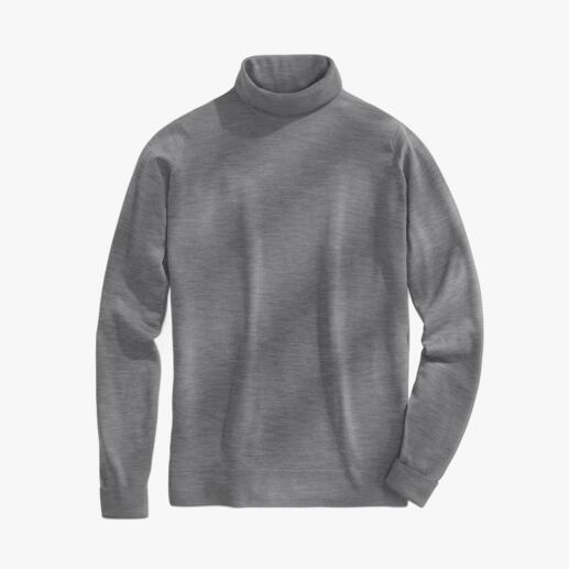 John Smedley Polo Neck Pullover This pullover made from fine Merino wool by John Smedley weighs less than 10.6oz. Fits any briefcase.