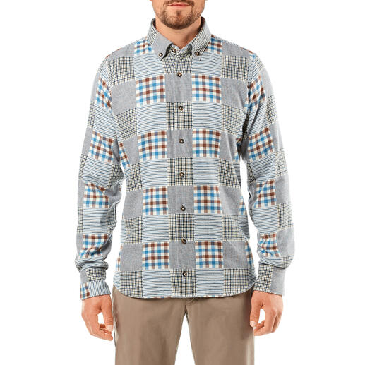 DU4 Flannel Patchwork Shirt