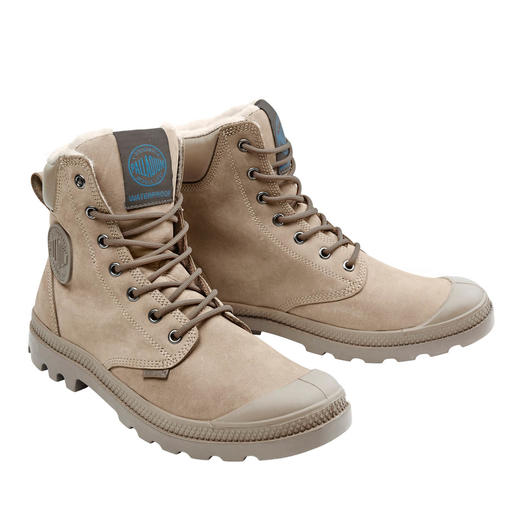 tan palladium boots