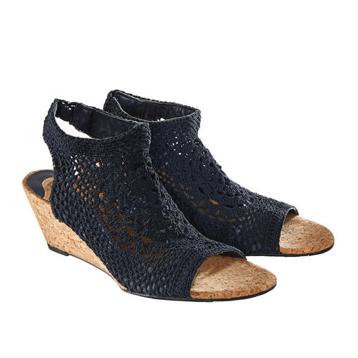 Wedges, Navy Wedges, Navy