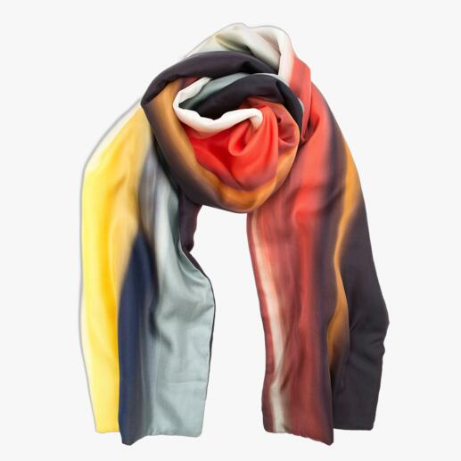 Silk Winter Scarf Elegant silk scarf for the coldest months of the year. With warm fleece interlining. By Abstract, Italy.