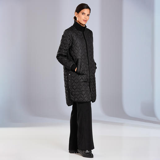 Ilse Jacobsen quilted coat Danish design elevates the quilted