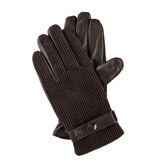 Dents Corduroy Gloves Corduroy: Highly fashionable again. Top-quality gloves by Dents, since 1777.