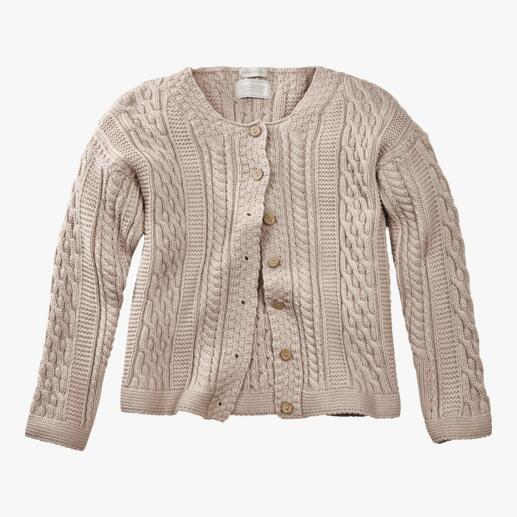 Peregrine Aran Cardigan for Women The stylish answer to common cable knits: Traditional Aran pattern knitted in England.
