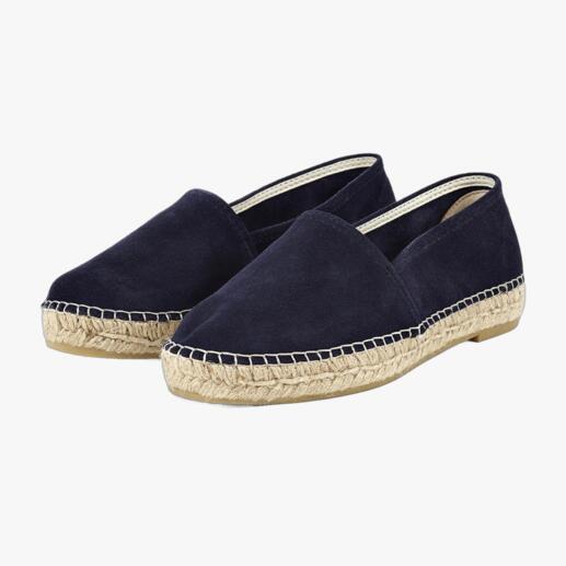 [espadrij] Suede Leather Espadrilles Durable suede leather instead of canvas. Hand-sewn instead of mass-produced. Elegant espadrilles by [espadrij].