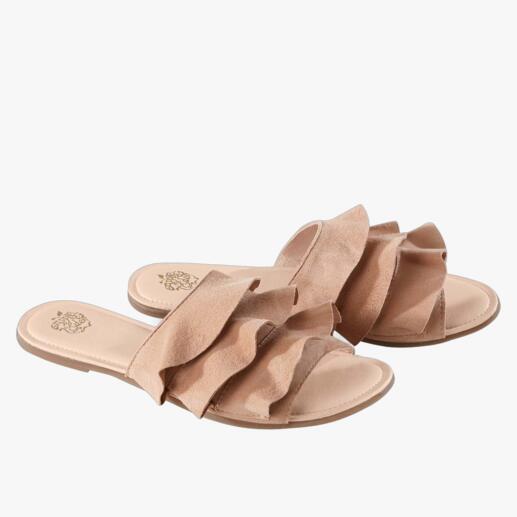 Apple of Eden flounced flats Fashionable to a tee. More comfortable than most. The flounced flats from Apple of Eden.