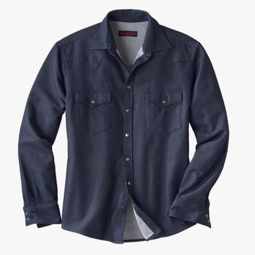 Flannel Denim Shirt This denim shirt is also suitable for winter. Made of soft flannel.