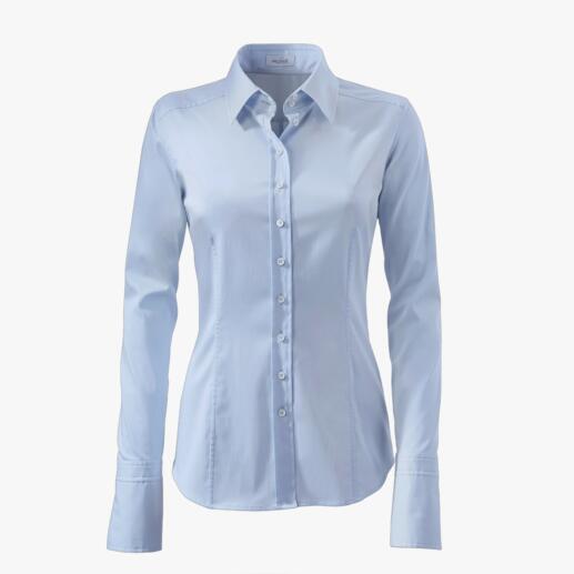 van Laack Basic Blouse “Cup Sizes” Perfect fit in bust and waist. Thanks to 3 different “cup” sizes. By van Laack,  Germany’s blouse specialists.