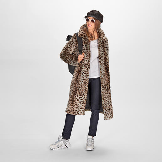 molliolli Cheetah Pattern Coat