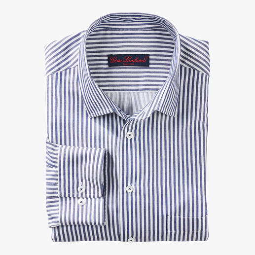Silky Block Stripe Shirt Sophisticated fashionable block stripe shirts. A pleasure against the skin: Batiste fabric with 33% silk.