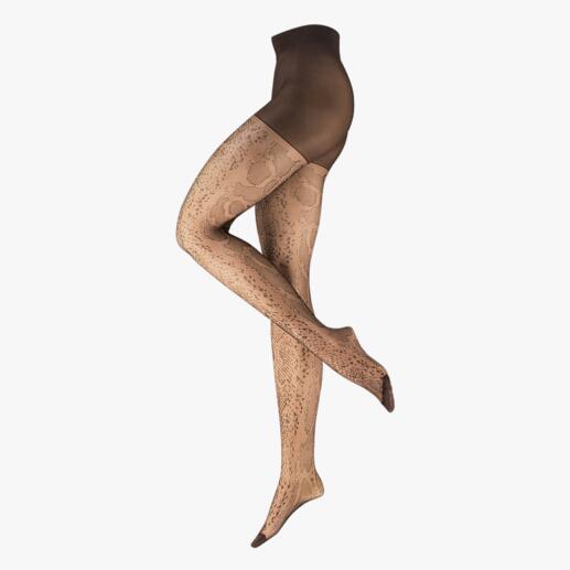ELBEO Snake Pantyhose Trendy animal pattern from the oldest hosiery brand in the world. Snake tights from ELBEO.