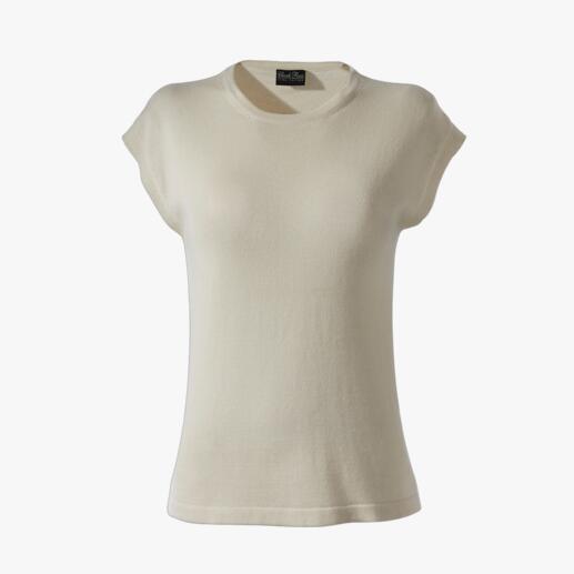 Pima Silk Top Finely knitted from Peruvian Pima cotton with fine silk.