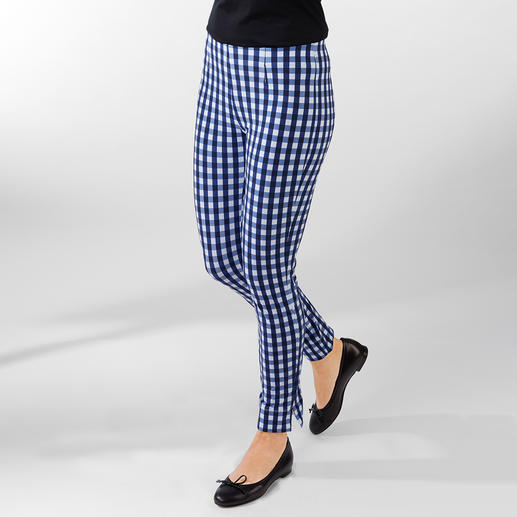 Seductive Pull-On Trousers “Sabrina”, chequered A proven success for more than 10 years. And it’s still a hot fashion trend.