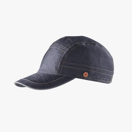 Mayser Denim Look Baseball Cap Fashionably important like other denim caps, but much lighter and airier. By Mayser.
