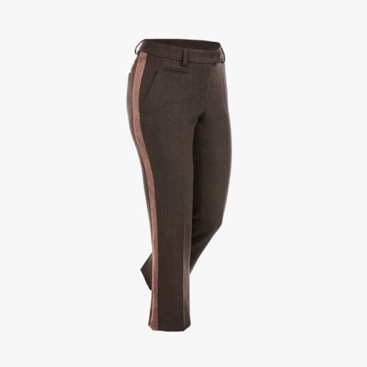Seductive Galon Trousers “Blended Wool”, Brown Soft, won’t chafe, comfortably elastic, hardwearing and machine washable.
