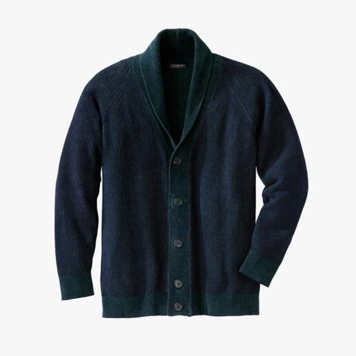 Junghans 1954 Chenille Cardigan Velvety soft. Chic. Durable. And yet so very rare. The shawl collar cardigan in fashionable chenille yarn.