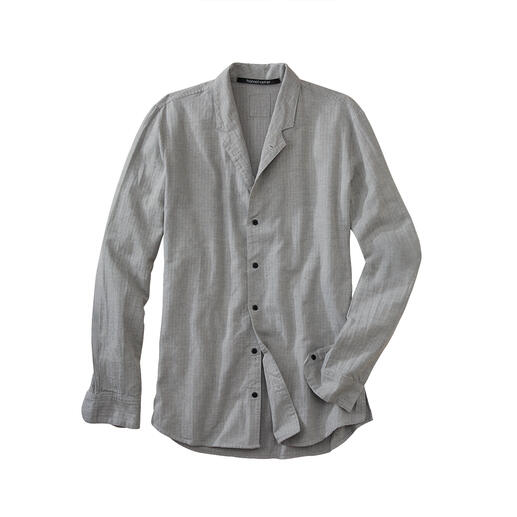 Hannes Roether Shirt with Stand-up Collar